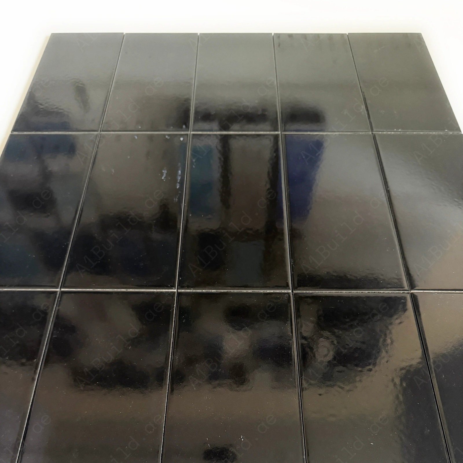 FINA Standard Pool Tile Series Black Glazed Porcelain Tile - Image 2
