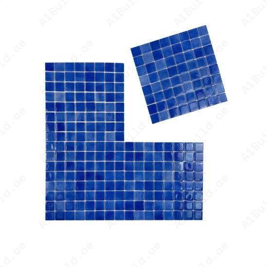 European Mosaic Series Navy Blue Recycled Glass Mosaic - Image 2