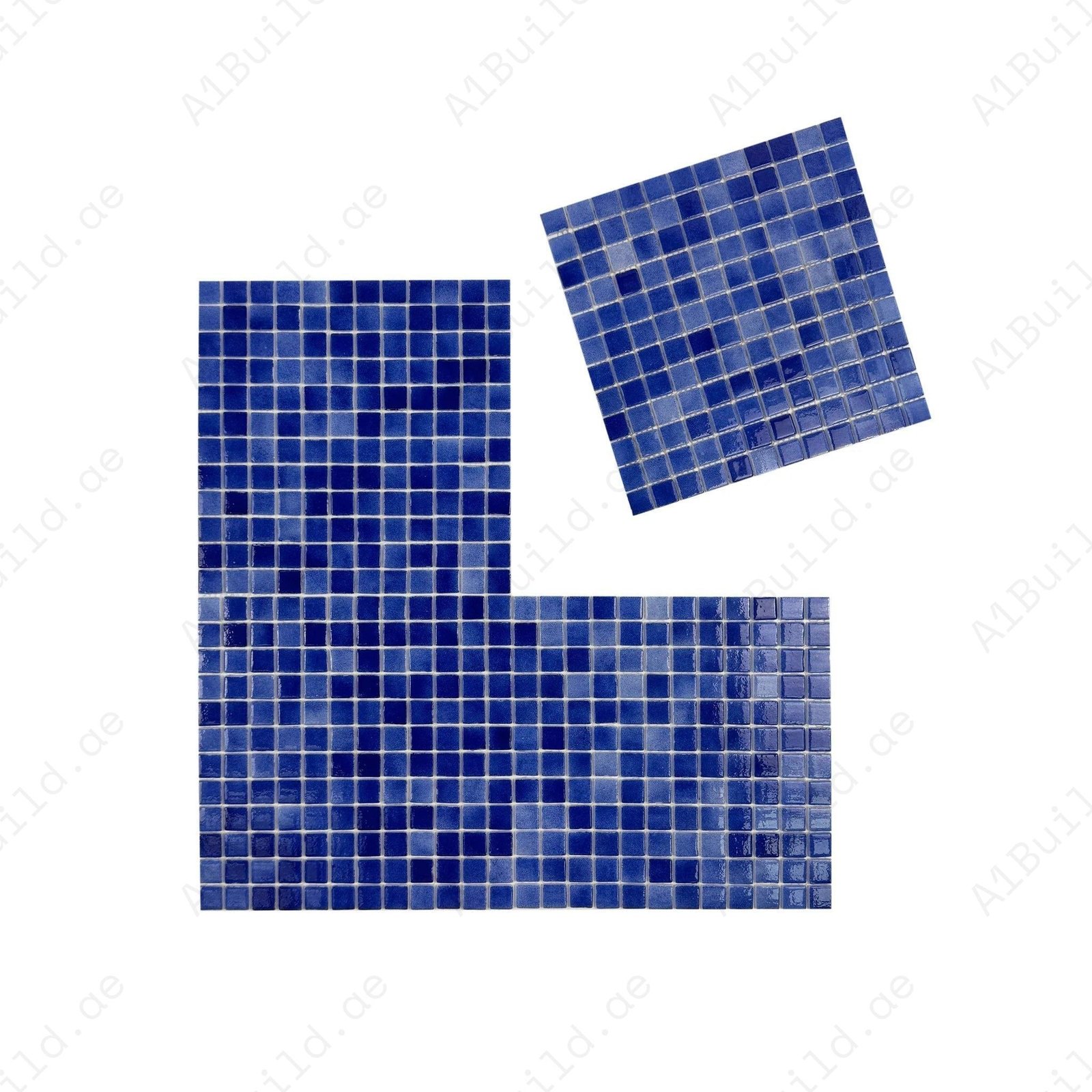 European Mosaic Series Purple Recycled Glass Mosaic - Image 2