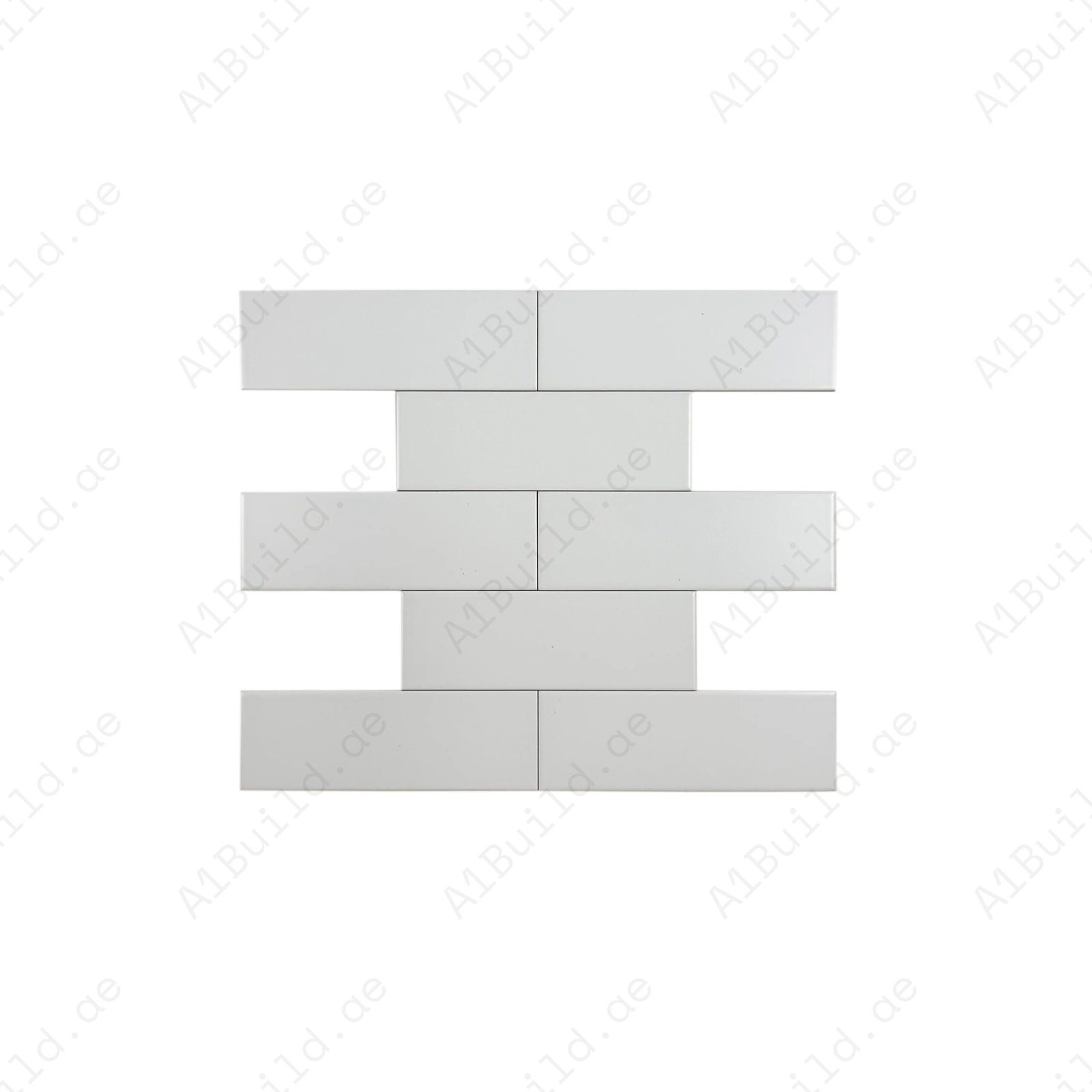 Urban Luxe Series White Matt Flat Ceramic Tile - Image 2