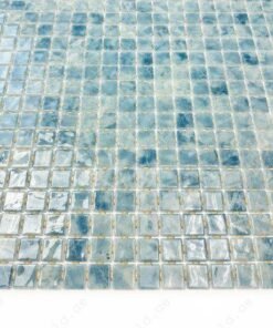 Alternative view of Spanish Mosaic Series Sky Blue Recycled Glass Mosaic