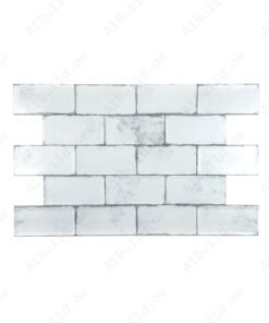 Snow White Matte Ceramic Artisanal Tile