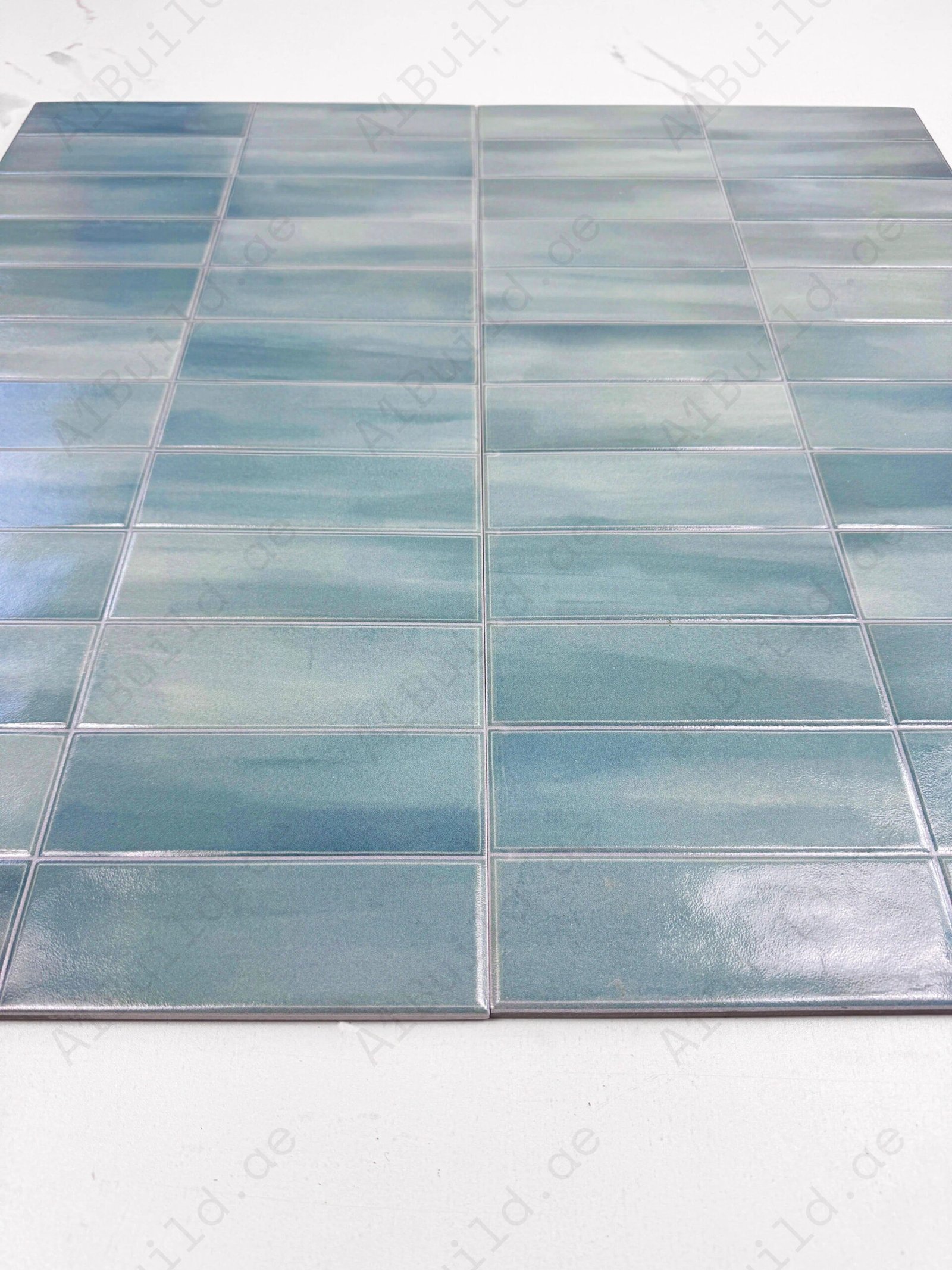 Soft Green Semimatte Porcelain Tile - Image 2