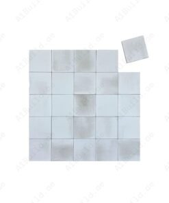 Alternative view of Soft White Matte Porcelain Subway Artisanal Tile