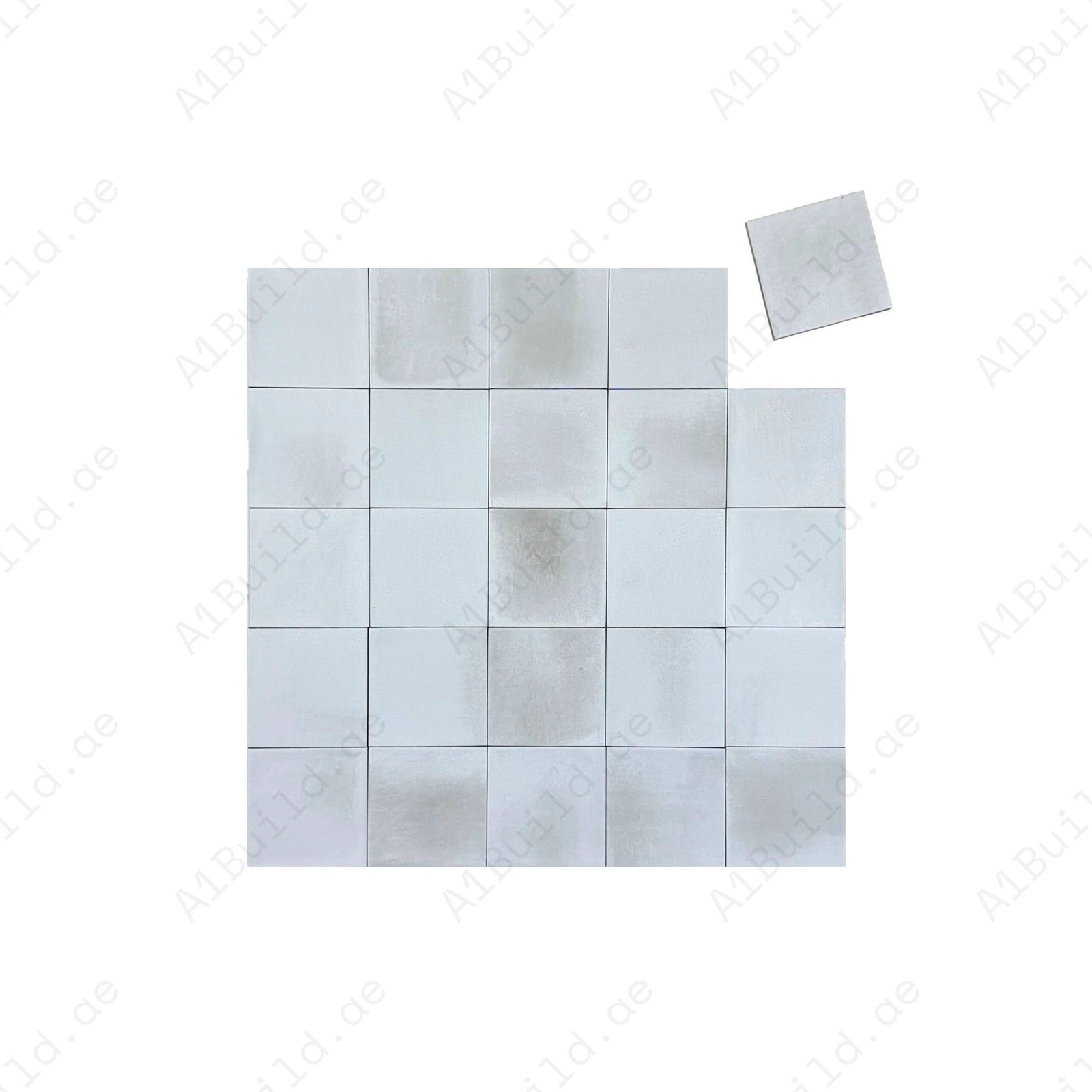Soft White Matte Porcelain Subway Artisanal Tile - Image 2