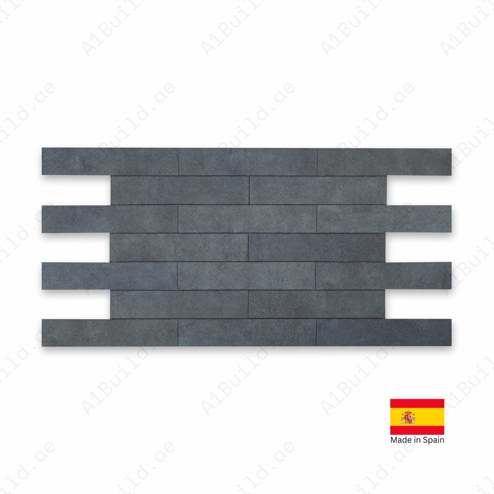 Stage Denim Matt 06x30cm Spanish Ceramic Tiles – Indoor & Outdoor Walls - Image 2