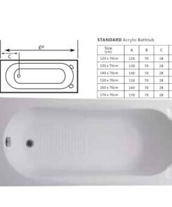 Alternative view of Perfect fit: standard acrylic bathtubs transforming bathrooms – 160cm & 150cm sizes