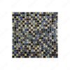 Milan Melody Series Light Beige & Neon Blue Mixed Square Ice Crack Porcelain Mosaic