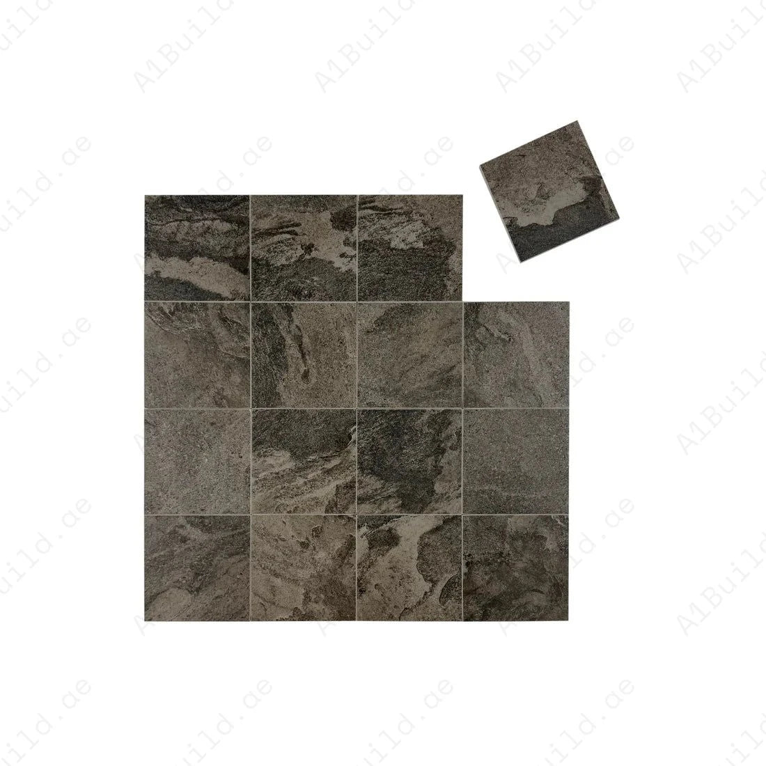 Sukabumi Porcelain Tile Series Grey Pattern Matt Porcelain Tile - Image 2