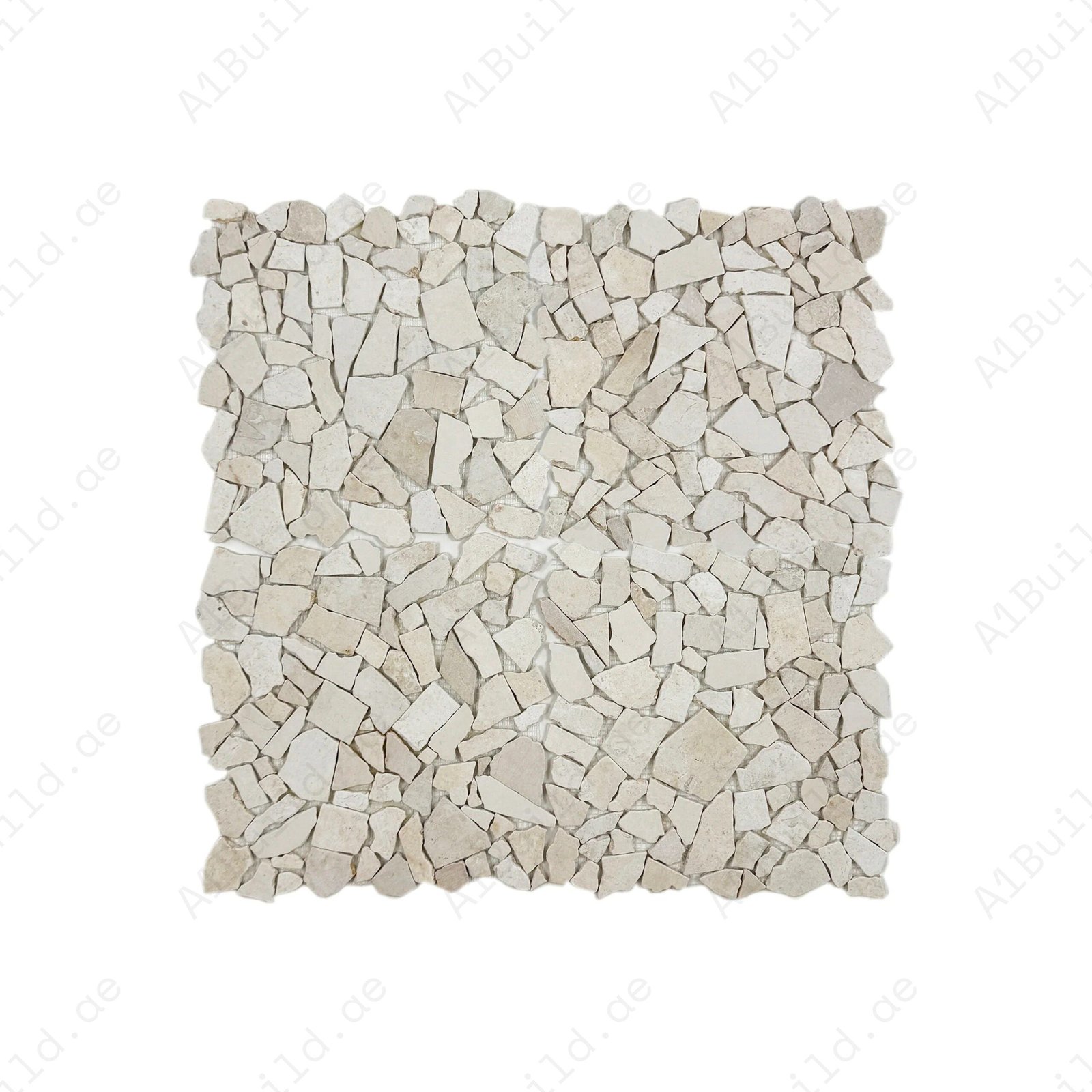 Marble Reverie Series Sunny Beige Honed Irregular Shape Marble Mosaic