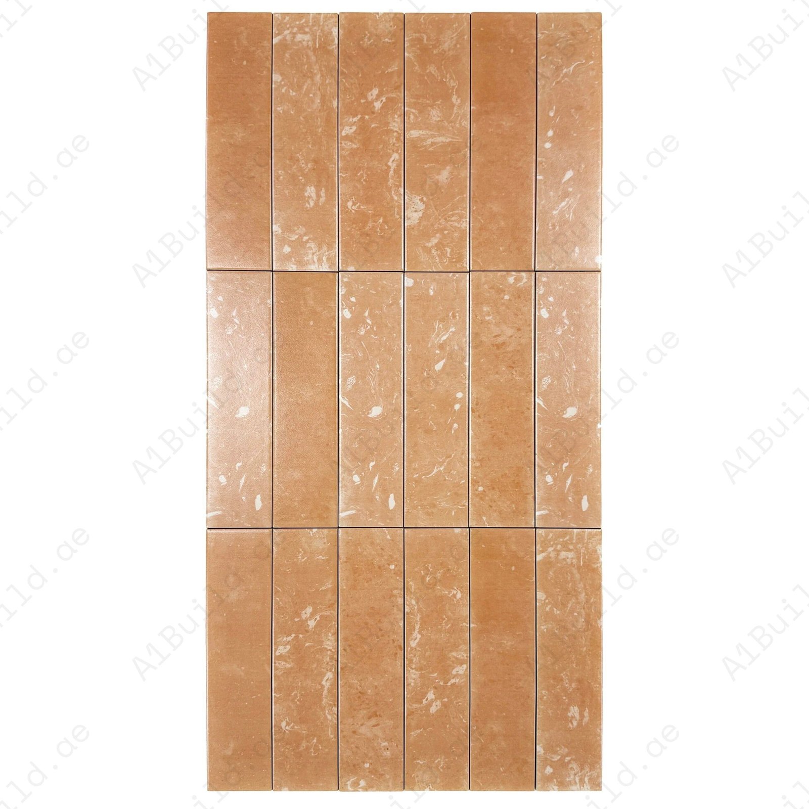 Terracotta & Clay Brown Mixed Semimatte Porcelain Artisanal Tile