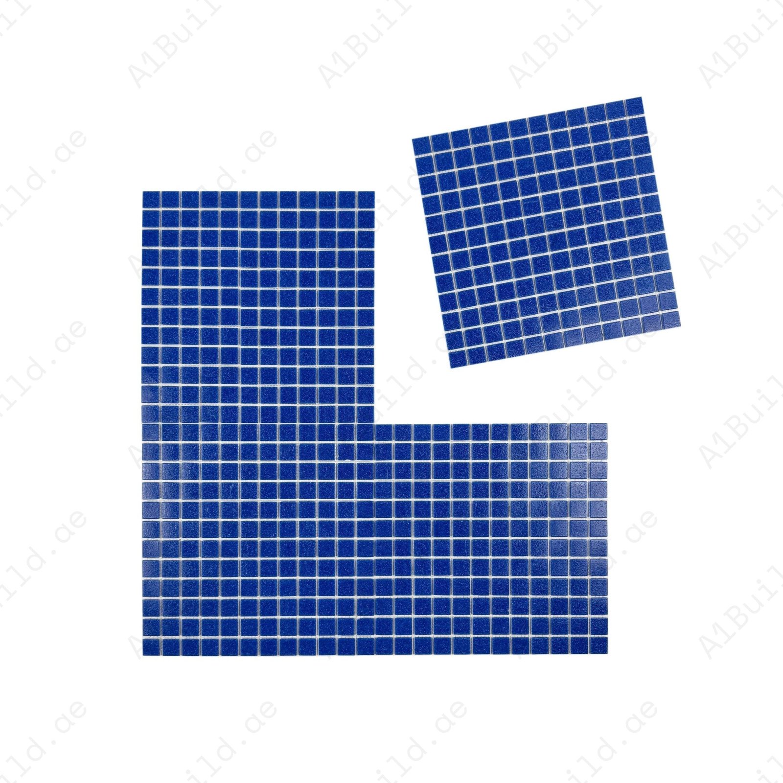 Serene Spectrum Series Navy Blue Hot Melt Glass Mosaic - Image 2