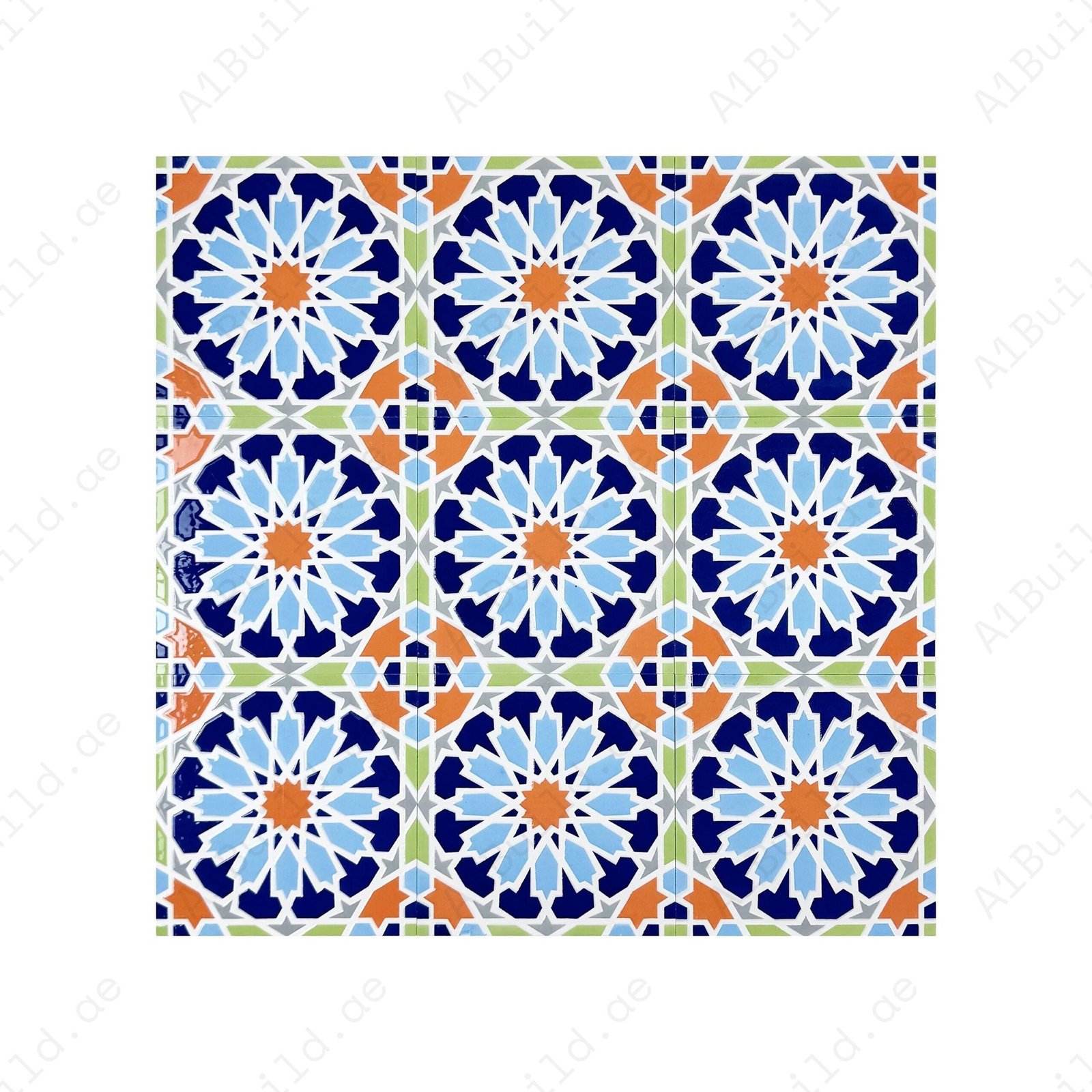 Royal Souk Moroccan Style Glossy Ceramic Tile Pattern 203