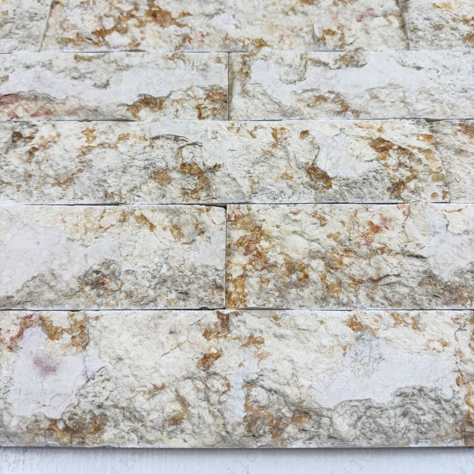 Palatial Sands Travin Pecan Beige Split Marble Wall Cladding - Image 2