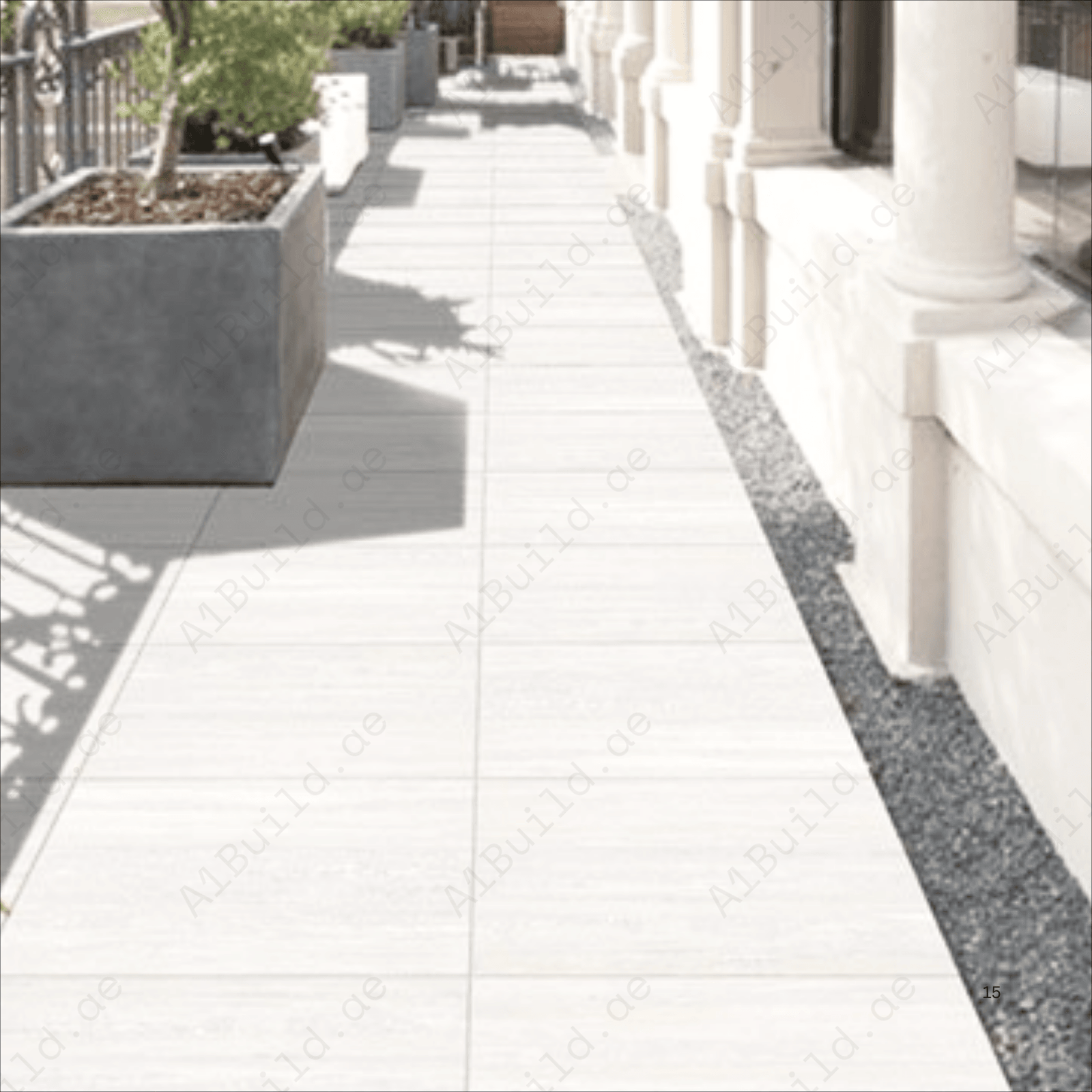 Travino Bianco 60x120cm 20mm Rough Matt R11 Porcelain Tile - Image 2