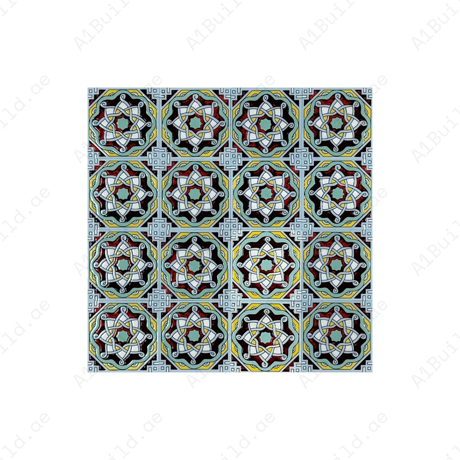 Desert Jewel Moroccan Style Glossy Ceramic Tile Pattern 04 – Elegant Design