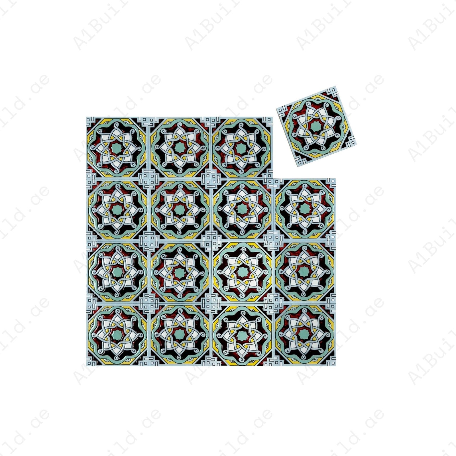 Desert Jewel Moroccan Style Glossy Ceramic Tile Pattern 04 – Elegant Design - Image 2