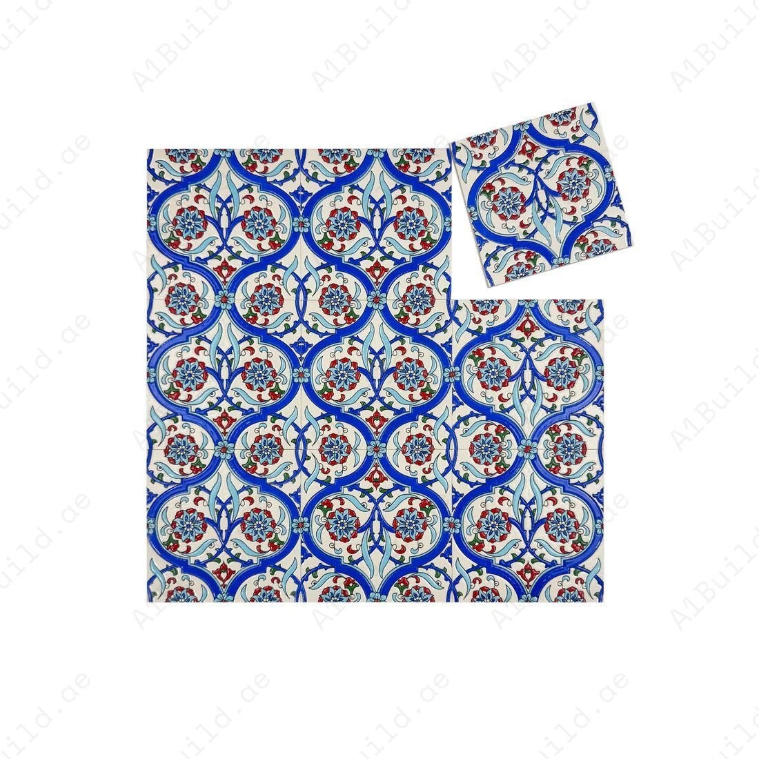 Royal Souk Series Moroccan Style Glossy Ceramic Tile Pattern 801 - Image 2