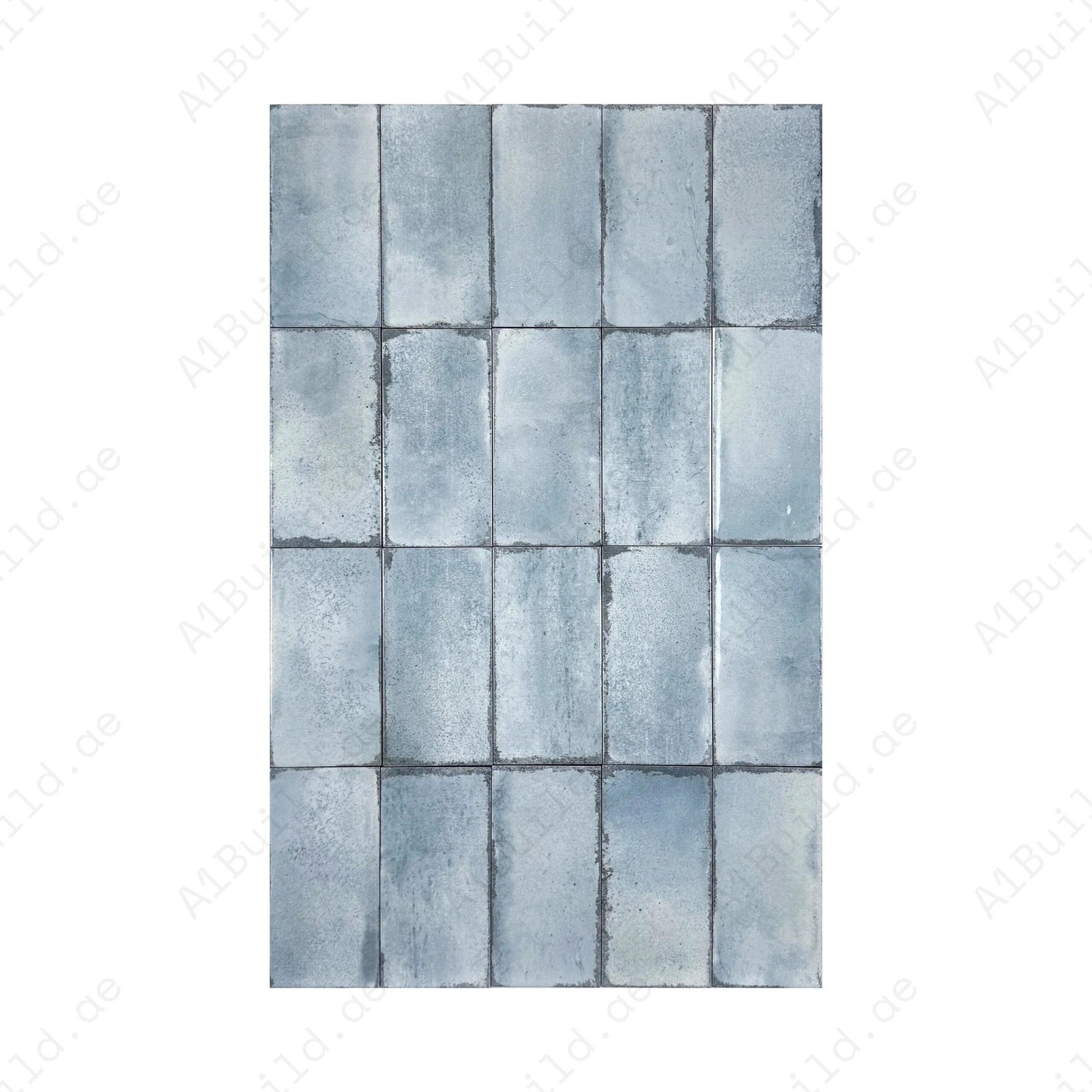 Soft green Glossy Ceramic Artisanal Tile