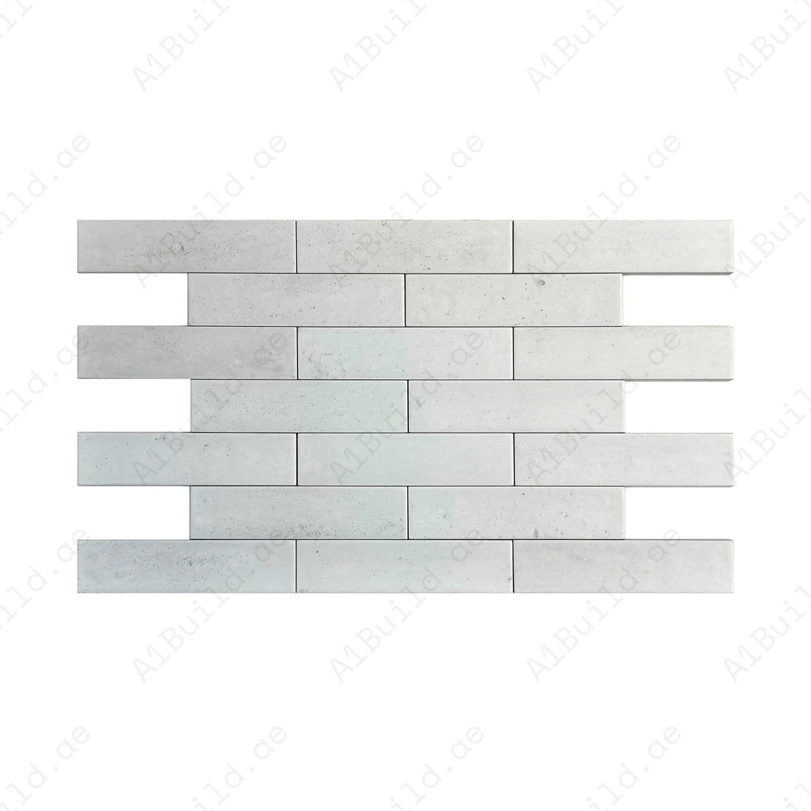 White Matte Porcelain Artisanal Tile - Image 2