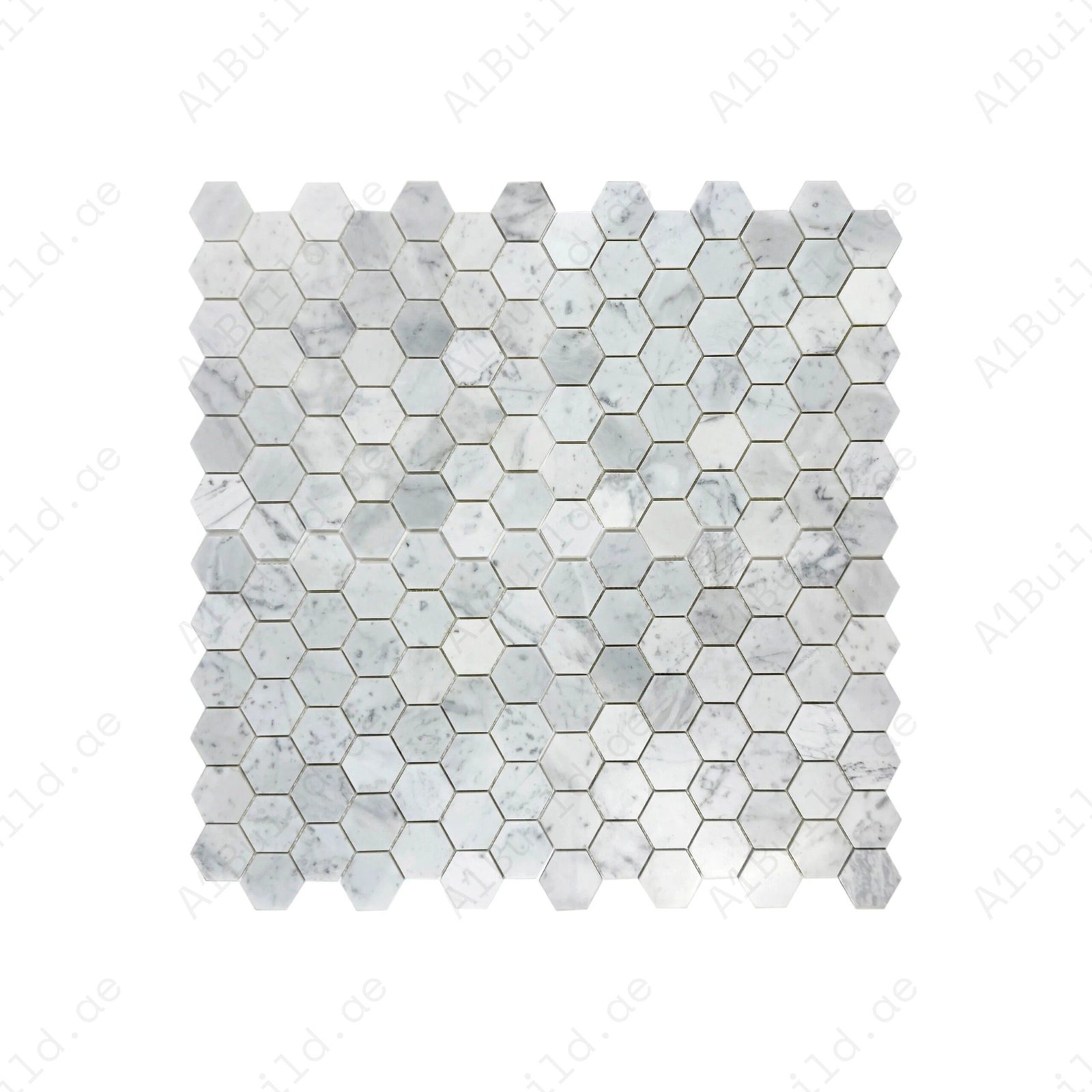 Versace Luxury Series Carrara White Polished Hexagon Marble Mosaic