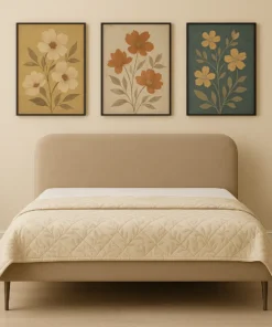 Vixra Minimalist Velvet bed
