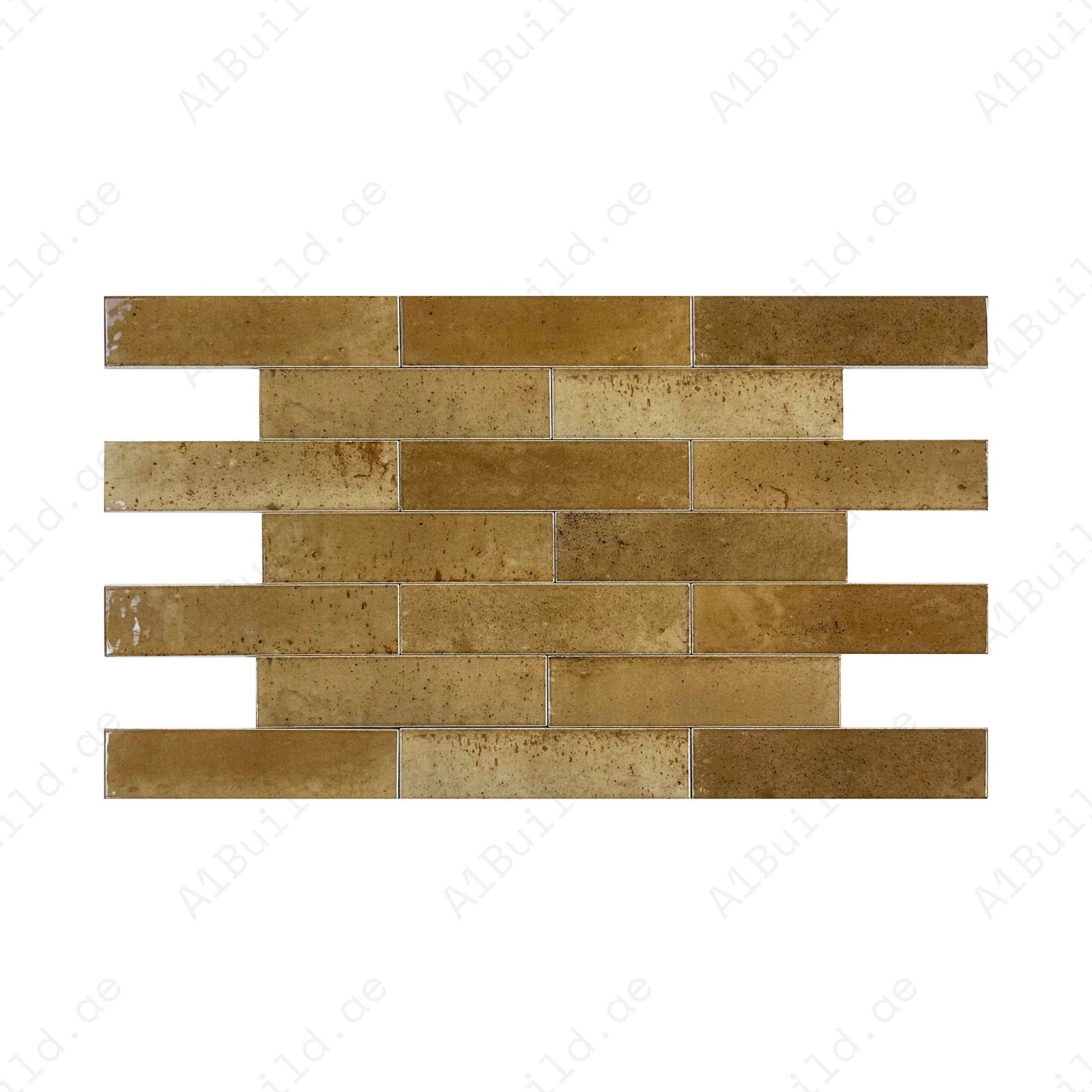 Warm Brown Glossy Porcelain Artisanal Tile - Image 2