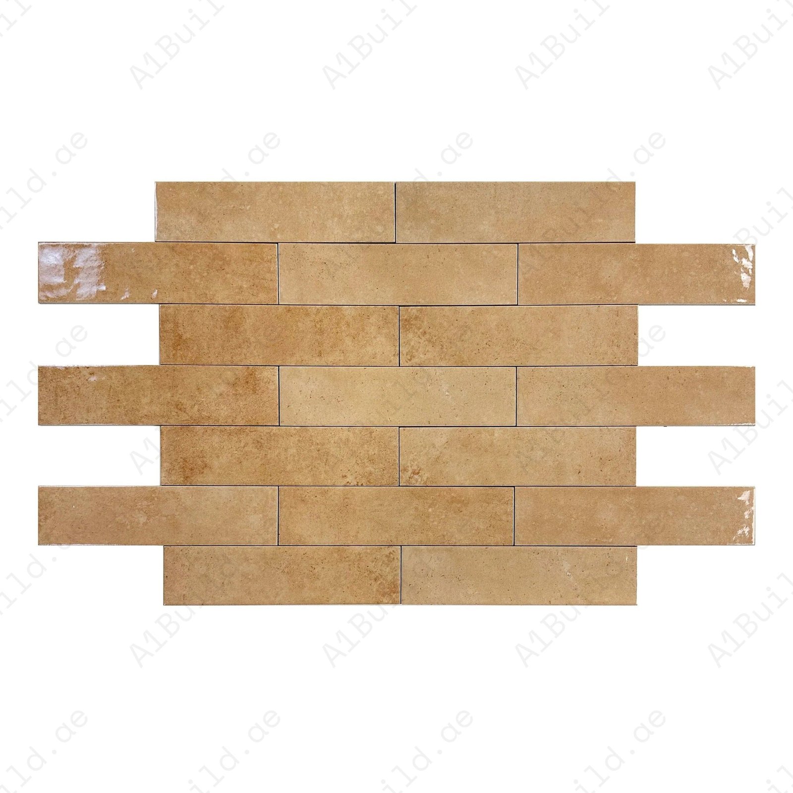 Wheat Glossy Porcelain Artisanal Tile - Image 2