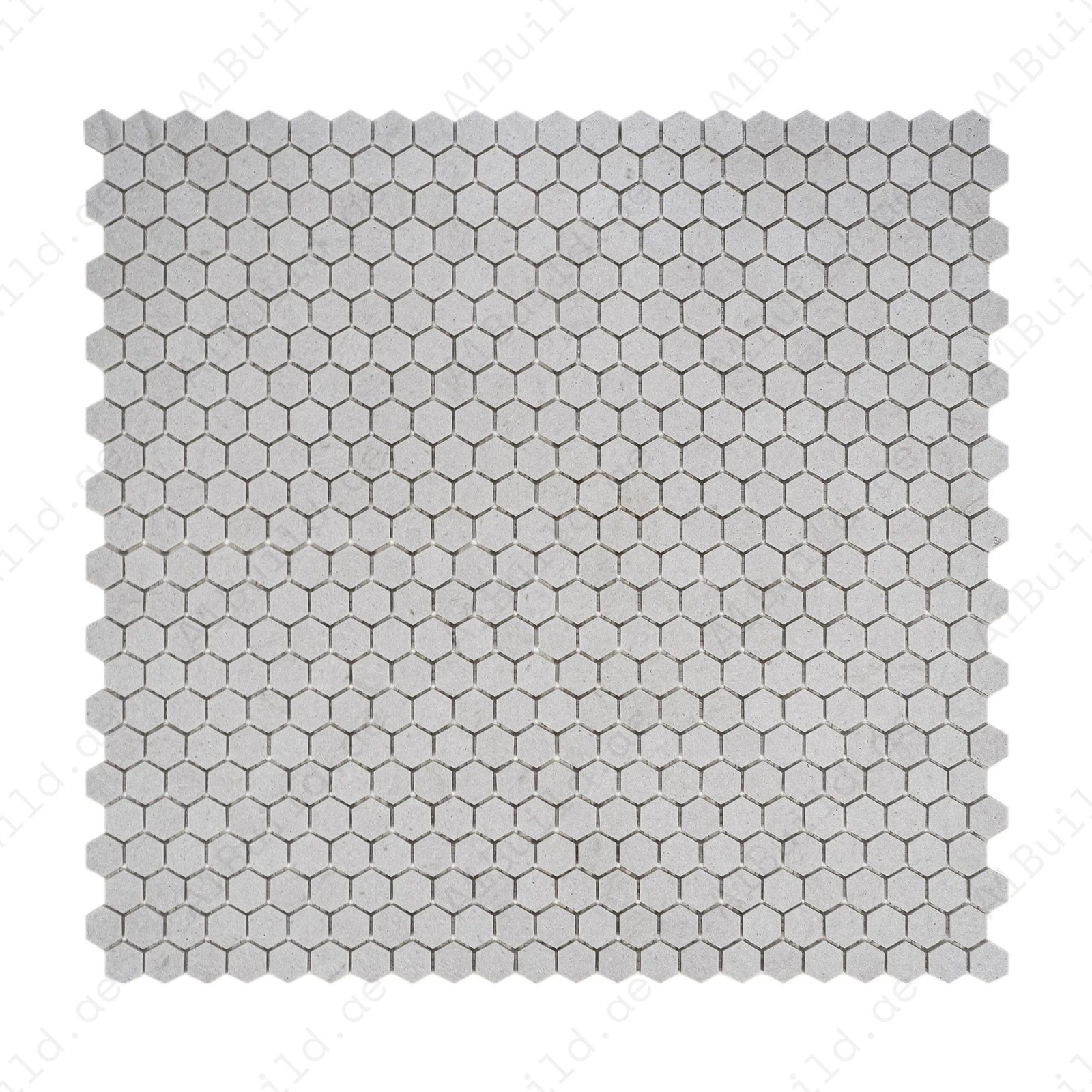 White Travertine Series Kwong Sal White Travertine Honed Hexagon Marble Mosaic