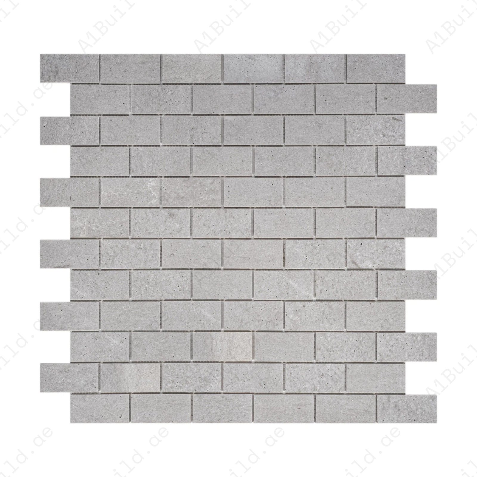 White Travertine Series Kwong Sal White Travertine Honed Brick Pattern Marble Mosaic