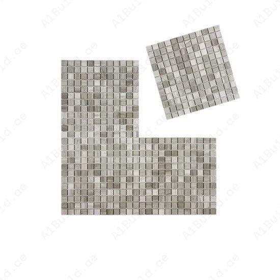 Palace Royale Series White Wood Vein Polished Square Marble Mosaic - Image 2
