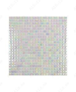 Regal Europe Series White Iridescent Glossy Recycled Glass Mosaic