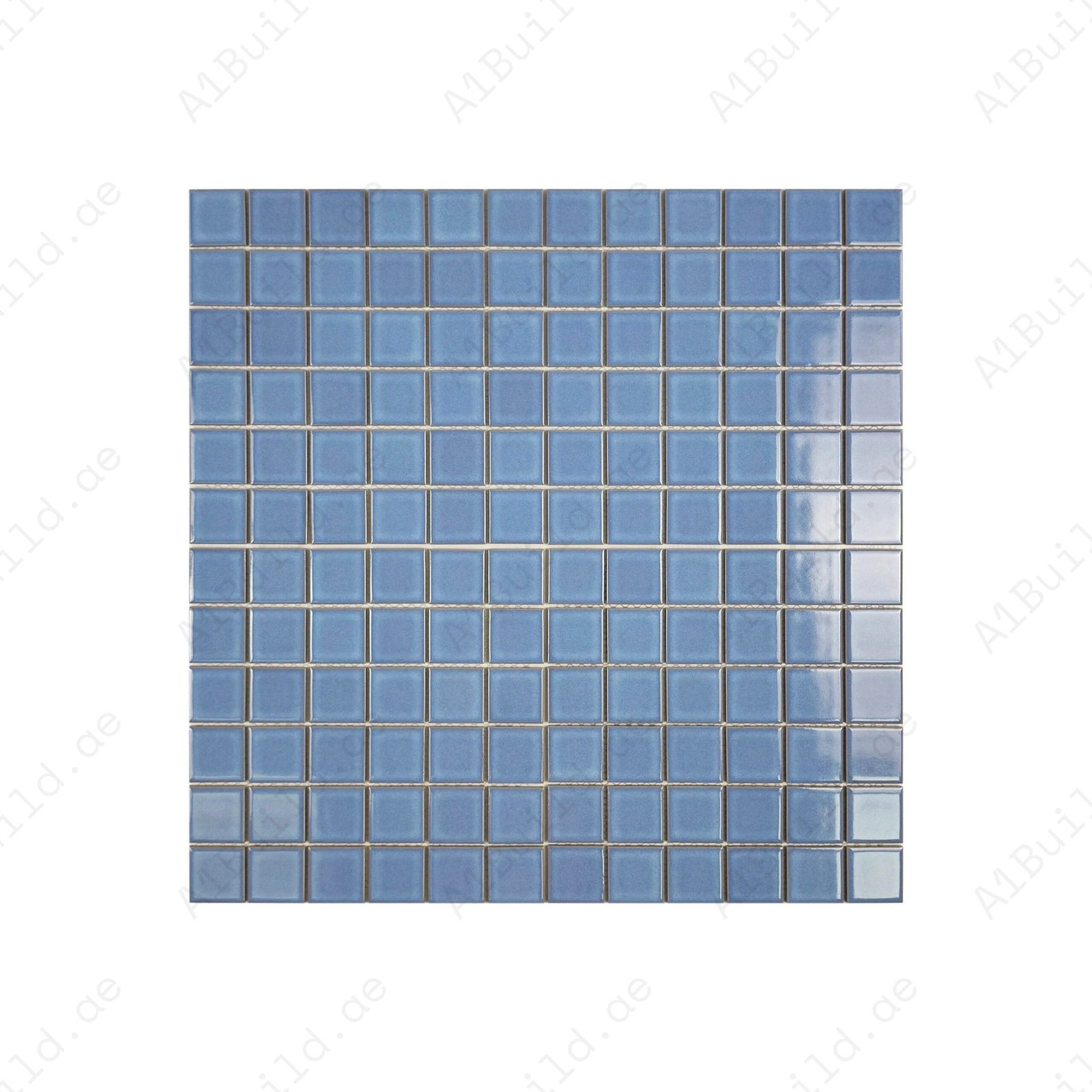Zen Sky Blue Crystalline Glazed Porcelain Mosaic