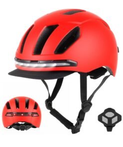 ULIP Smart Bicycle Helmet With Front Rear Led Light Detachable Visor And Lining For Adults Men Women Bike Skateboard Cycling Roller Scooter Commute