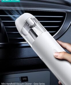 Usams Car Vacuum 65W Cordless Handheld Vacuum Cleaner with 6000Pa Powerful Suction, 7800mAh Rechargeable Battery, Dual Suction Modes, Low Noise Mini Car and Home Cleaner, Portable Lightweight Dust Remover with Brush & Crevice Tools for Car, Sofa, Office, Keyboard, Pet Hair