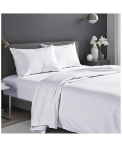 Infinitee Xclusives Premium White King Sheets Set - 1800 TC Series 4 Piece Bed Sheets - Soft Brushed Microfiber Fabric - 16 Inches Deep Pockets Sheets Wrinkle Free & Fade Resistant by Infinitee Xclusives