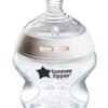 tommee tippee Closer To Nature Baby Feeding Bottle, 150ml, 0M+, Slow Flow Nature Teat With Anti-Colic Valve