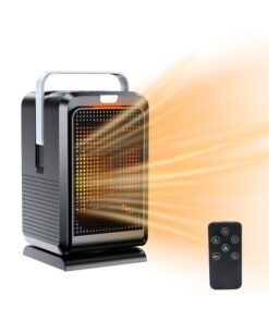 Joshberg Fan Heater,Space Heater for Room,Office,2 Heater Power & Cooling Power,1000W,Black