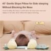 Gonice Baby Head Shaping Pillow, Nursing Pillow to Prevent Flat Head, Baby Head Pillow,Flat Head Baby Pillow, Baby Sleeping Pillow, Baby Pillows for Sleeping for 0-3 Years (Pink Rabbit)