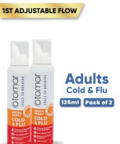 otomar Cold and Flu Adults Hypertonic Nasal Saline Spray 125ml Pack of 2