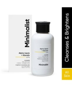 Minimalist 7% ALA & AHA Brightening Face Wash with Vitamin B5 For Hydration, Glycolic Acid For Exfoliation & Alpha Lipoic Acid For Glowing Skin