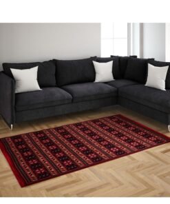 BiggHome Area Rug 120x180cm, Made in Turkey, Indoor Area Rug, Carpet for Home, Machine Washable, Durable, Ethnic-Inspired Pattern for Living Room - SA25BA