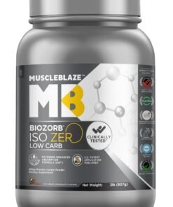 MuscleBlaze Biozorb Iso-Zero, Low Carb (Ice Cream Chocolate, 2lbs / 907g)