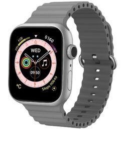 Smart Watch for Girls, Boys, Teens, Men & Women with Health Monitor, Fitness Tracker, Call & App Notifications (Silver Dial & Gray Strap)