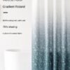 JoyousSto Gradient Shower Curtain For Bathroom - Decorative Roland Shower Liner - Household Printed Shower Curtain Set With Hooks - Bath Curtain 200W x 200H