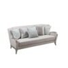 DANUBE HOME Busselton 3 Seater Fabric Sofa Three Seat Sofas Living Room Furniture For Home L 230 x W 91 x H 99 cm Grey