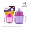 Philips Avent Classic Spout Cup 7oz/200ml, 6M+ Single For Girls | Sippy Cup With Soft Spout For Easy Drinking | No.1 Brand Recommended By Moms Worldwide
