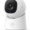 eufy Security Indoor Cam C220, 2K Resolution Security Camera with 360° PTZ, Plug-in Security Indoor Camera with 2.4G Wi-Fi, Human/Motion AI, Night Vision, AI Tracking, HomeBase S380 Compatible