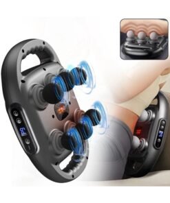 XiuWoo Professional Electric 6 Heads Deep Tissue Massage Gun, Portable Handheld Muscle Massager Gun, Full Body Massager Device, Muscle Relaxation Vibrator For Back, Neck with 9 Speed Adjustable, 9 Modes
