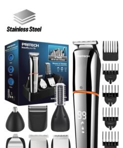 PRITECH Hair Clippers Beard Trimmer for Men Cordless Hair Trimmer Hair Cutting Groomer Kit USB Rechargeable 6 in 1